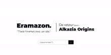 a black and white advertisement for eraamazon .