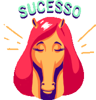 an illustration of a woman 's head with the word sucesso above it