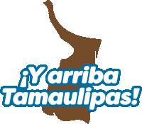 a logo for y'arriba tamaulipas with a map on it