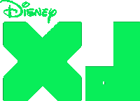 a green x with the word disney on it