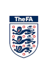 a shield with three lions and the word the fa on it .