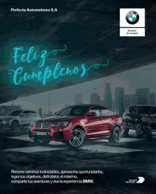 an advertisement for perfecta automotores s.a. with a bmw logo