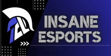 an ad for insane esports with a logo on the left