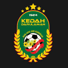 a green and yellow logo for kedah darulaman