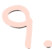 a pink number 9 with a white circle around it