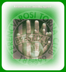 a picture of a family 's hands with the words kezrol kezre , mindig együtt