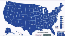 a map of the united states shows 270 states