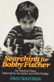 a book titled searching for bobby fischer has a young boy on the cover