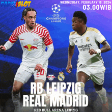 rb leipzig and real madrid are playing soccer on february 18th