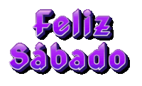 a purple and white sign that says feliz sabado