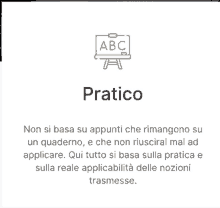 a picture of an abc board with the word pratico under it