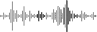 a black and white image of a sound wave on a white background