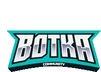 a logo for a community called botka with a white background