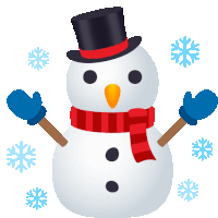 Snowman Nature Sticker