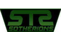 a logo for st2 sotherions is green and black