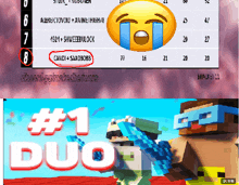 a screenshot of a video game that says # 1 duo on it