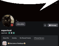 a black screen with the name esportcat on the top