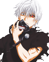 a pixel art of a man with white hair wearing a black mask .