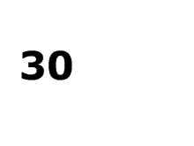 a white background with the number 30 in black letters