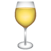 a white wine glass with a yellow liquid in it on a white background