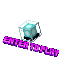 a logo for enter to play with a cube in it