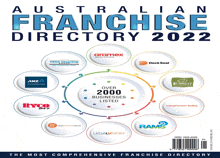 the cover of the australia franchise directory 2022