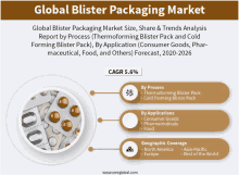 global blister packaging market size share & trends analysis report by process