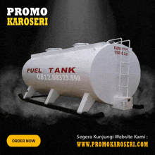 an advertisement for a fuel tank with the website www.promokaroseri.com at the bottom