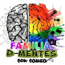 a logo for familia d-mentes con causa