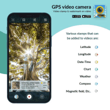 an advertisement for a gps video camera app