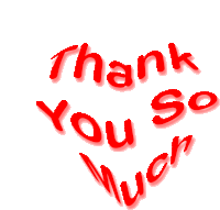 a red heart with the words thank you so much on it