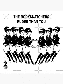 a group of women are dancing in a circle with the words " the body snatchers ruder than you "