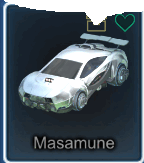 a picture of a car in a video game with the name masamune .