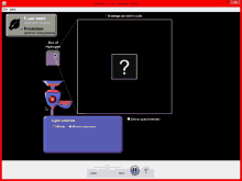 a computer screen shows a box of hydrogen with a question mark