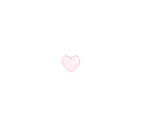 a small pink heart on a white background