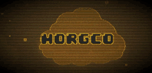 a computer generated image of a cloud with the word horgco on it