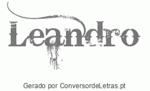 a logo for leandro gerado por conversaredeletras.pt