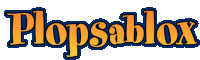 a logo for a company called plopsablon in yellow and blue