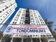 the city government of manila welcomes you to the inauguration and unit awarding ceremony of tondominium