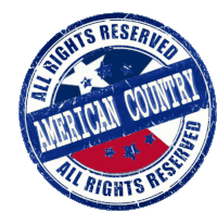 a stamp that says all rights reserved american country inside