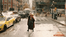 doctor strange is standing in the middle of a city street