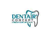 a logo for dentair concept shows a tooth