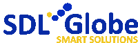 a logo for sdl globe smart solutions