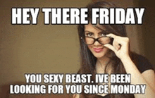 a woman wearing glasses is holding a pair of glasses in front of her face with a meme .