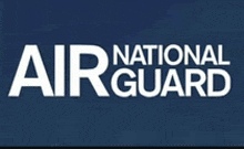 the national air guard logo is on a blue background .