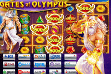 a game called gates of olympus is being played on a phone