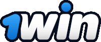 a blue and white logo for win with a blue circle in the middle