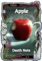 a card that says apple death note 3.1