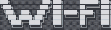 a gray background with white squares and lines that looks like a grid