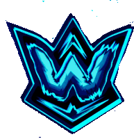 a drawing of a crown with the letter w on it